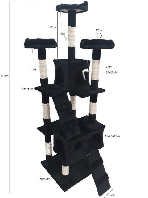 Drapak drzewko legowisko domek dla kota 170 Drapak drzewko legowisko domek dla kota 170