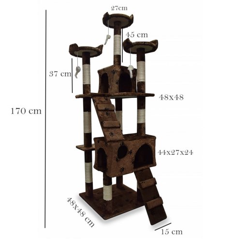 Drapak drzewko legowisko domek dla kota 170 Drapak drzewko legowisko domek dla kota 170