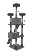 Drapak drzewko Legowisko Wieża dla Kota 170cm Jasnoszary