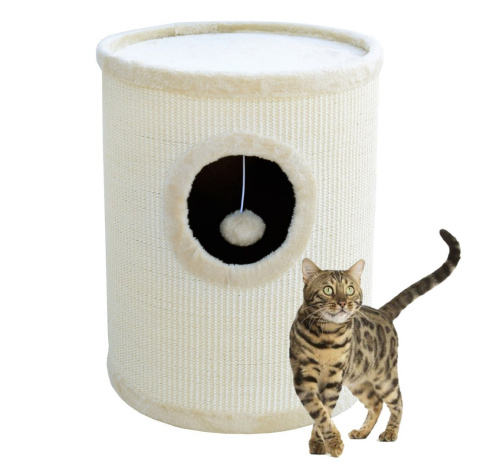 Drapak/Tuba/ Wieża/ Legowisko dla Kota 50cm Beżowa Drapak/Tuba/ Wieża/ Legowisko dla Kota 50cm Beżowa