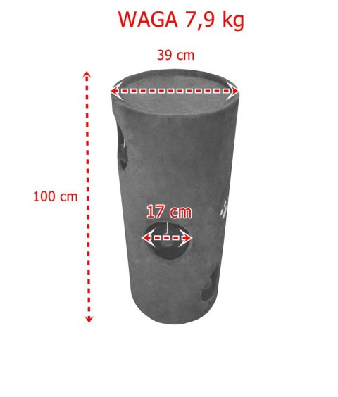 Drapak/Tuba/ Wieża dla Kota 100cm Brązowy S Drapak/Tuba/ Wieża dla Kota 100cm Brązowy S