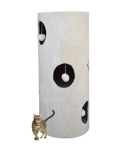 Drapak/Tuba/ Wieża dla Kota 100cm Beżowy Drapak/Tuba/ Wieża dla Kota 100cm Beżowy