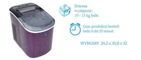 Kostkarka do lodu Stołowa Maszynka Do Lodu Lila Kostkarka do lodu Stołowa Maszynka Do Lodu Lila