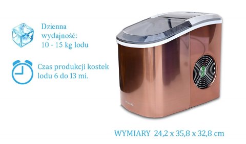 Kostkarka do lodu Stołowa Maszynka do lodu Miedziana Kostkarka do lodu Stołowa Maszynka do lodu Miedziana