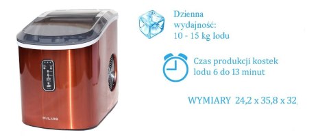 Kostkarka do lodu Stołowa Maszynka Do Lodu Pomarańczowa Kostkarka do lodu Stołowa Maszynka Do Lodu Pomarańczowa