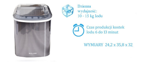 Kostkarka do kostek lodu Stołowa Maszynka Do Lodu Szara Kostkarka do kostek lodu Stołowa Maszynka Do Lodu Szara