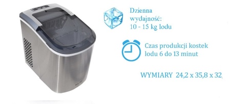 Kostkarka do lodu Stołowa Maszynka Do Lodu Stalowa Kostkarka do lodu Stołowa Maszynka Do Lodu Stalowa