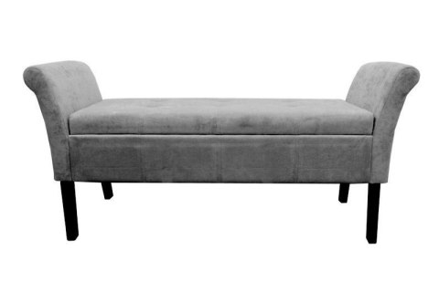 Sofa pufa grey chenille z oparciami duża Sofa pufa grey chenille z oparciami duża