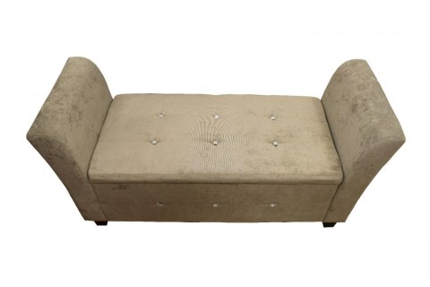 Sofa złota błyszcząca z oparciami Sofa złota błyszcząca z oparciami
