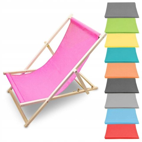 LEŻAK PLAŻOWY OGRODOWY DREWNIANY SKŁADANY REGULOWANY CZERWONY LEŻAK PLAŻOWY OGRODOWY DREWNIANY SKŁADANY REGULOWANY CZERWONY