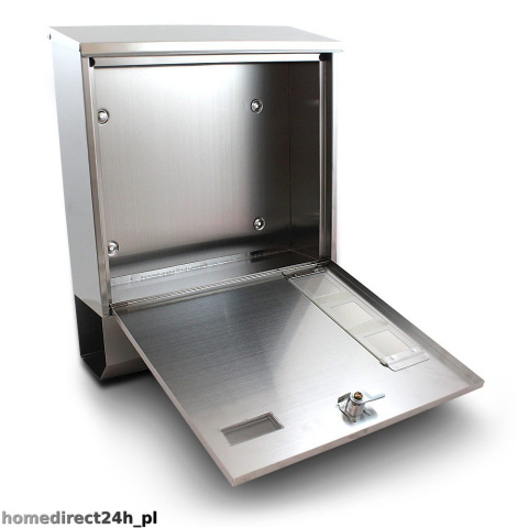 Skrzynka pocztowa na listy z gazetnikiem ze stali inox Skrzynka pocztowa na listy z gazetnikiem ze stali inox