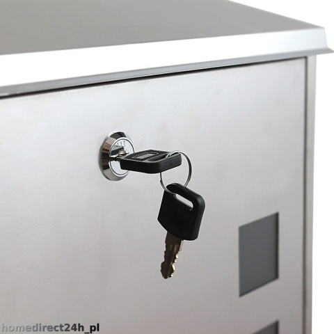 Skrzynka pocztowa na listy z gazetnikiem ze stali inox Skrzynka pocztowa na listy z gazetnikiem ze stali inox