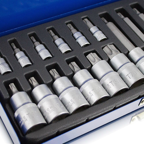 ZESTAW NASADEK NASADKI TORX 18 ELEMENTÓW PROMOCJA ZESTAW NASADEK NASADKI TORX 18 ELEMENTÓW PROMOCJA