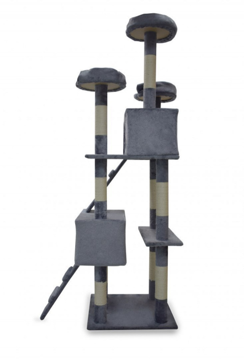 Drapak drzewko Legowisko Wieża dla Kota 170cm Jasnoszary Drapak drzewko Legowisko Wieża dla Kota 170cm Jasnoszary