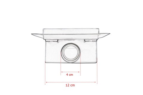 Odpływ kwadratowy Minimalistyczny Ściek prysznicowy 12x12 Odpływ kwadratowy Minimalistyczny Ściek prysznicowy 12x12
