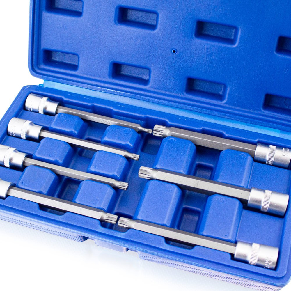 Zestaw Długich Nasadek TORX SPLINE XZN HEX 3/8" 110mm 21 el. Zestaw Długich Nasadek TORX SPLINE XZN HEX 3/8" 110mm 21 el.