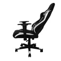 Krzesło gamingowe obrotowe dla gracza białe
