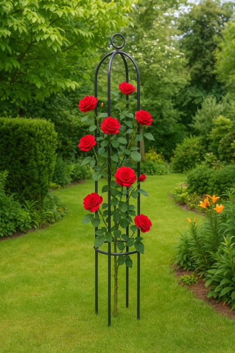 Metalowa pergola ogrodowa wspornik na róże 150cm Metalowa pergola ogrodowa wspornik na róże 150cm