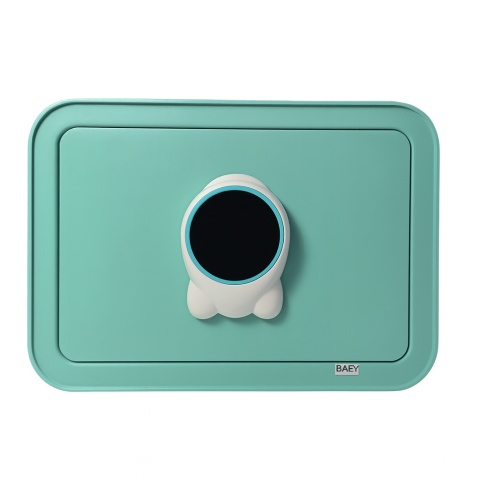 Zielony sejf biurowy domowy na kod i klucz