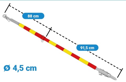 Drążek holowniczy hol z amortyzacją do 5T 5000kg