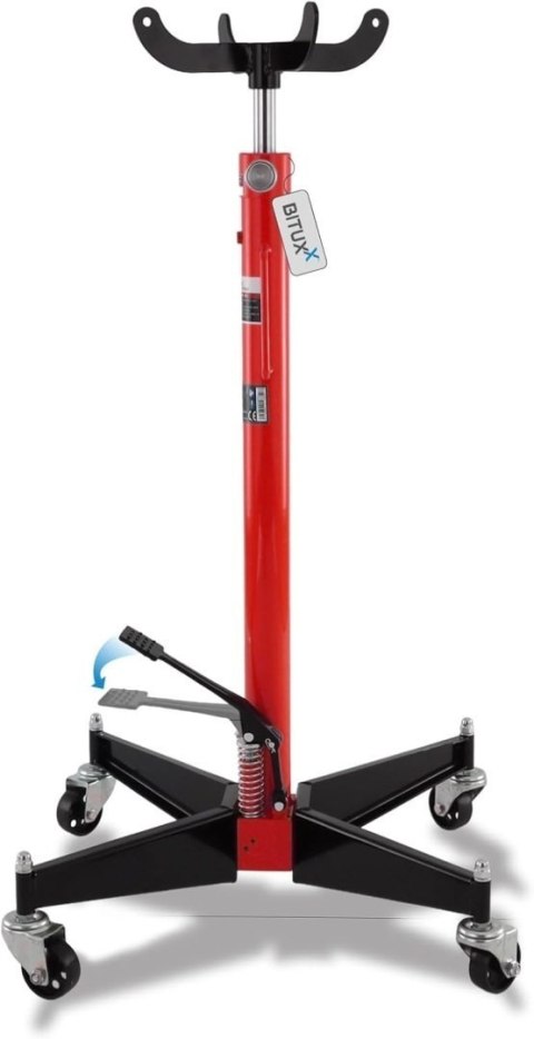 Hydrauliczny podnośnik do skrzyń biegów 500kg czerwony