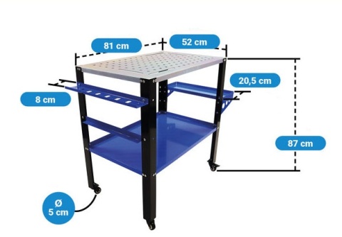 Mobilny stół spawalniczy