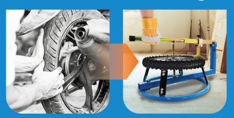 Montażownica do opon motocyklowych