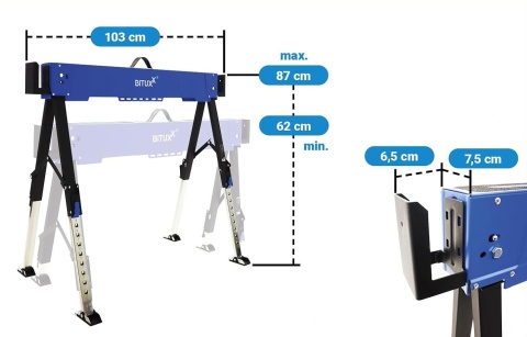 Składany koziołek roboczy 1 sztuka