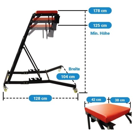Stołek warsztatowy platforma 200kg