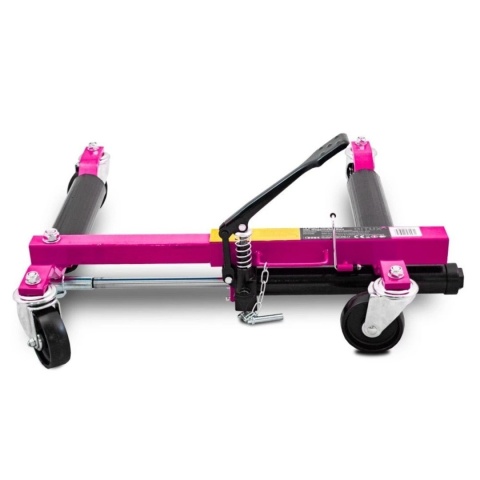 Wózek manewrowy hydrauliczny pod koła 1 sztuka magenta