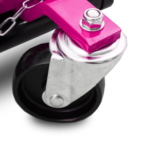 Wózek manewrowy hydrauliczny pod koła 1 sztuka magenta