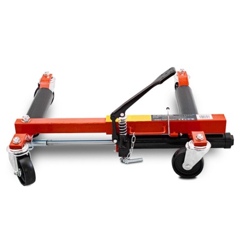 Wózek manewrowy hydrauliczny pod koła 2 sztuki czerwony Wózek manewrowy hydrauliczny pod koła 2 sztuki czerwony