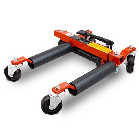 Wózek manewrowy hydrauliczny pod koła 2 sztuki czerwony Wózek manewrowy hydrauliczny pod koła 2 sztuki czerwony