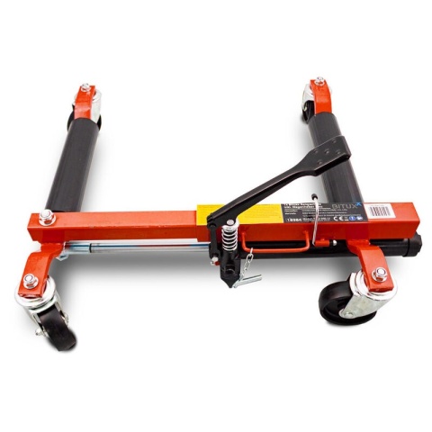 Wózek manewrowy hydrauliczny pod koła 2 sztuki czerwony Wózek manewrowy hydrauliczny pod koła 2 sztuki czerwony