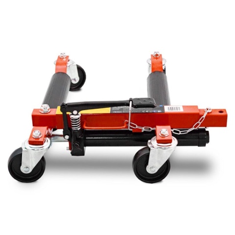 Wózek manewrowy hydrauliczny pod koła 4 sztuki czerwony Wózek manewrowy hydrauliczny pod koła 4 sztuki czerwony