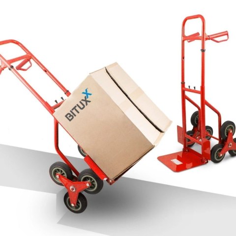 Wózek schodowy transportowy 200 kg czerwony