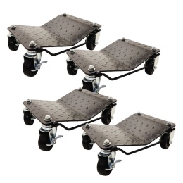 Wózki manewrowe do pojazdów 4x 680kg czarne