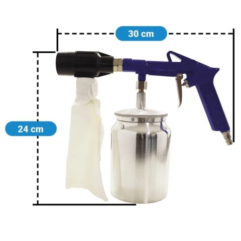 Zestaw pistolet do piaskowania pneumatyczny 4 el.