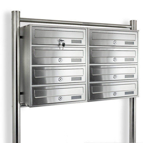 SKRZYNKA POCZTOWA LOKATORSKA 2x4 METALLIC STAL NIERDZEWNA SKRZYNKA POCZTOWA LOKATORSKA 2x4 METALLIC STAL NIERDZEWNA