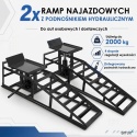 2x Rampa najazdowa podnośnik hydrauliczny 2T BITUXX czarne