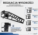 2x Rampa najazdowa podnośnik hydrauliczny 2T BITUXX czarne
