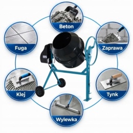 Betoniarka Mieszarka do zaprawy i cementu Elektryczna 200L BITUXX