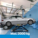 Podnośnik warsztatowy uchylny mobilny czarny do 2000kg