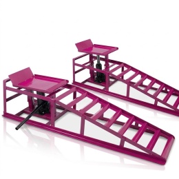 RAMPA RAMPY Z PODNOŚNIKIEM HYDRAULICZNYM 2 szt. MAGENTA