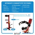 ŚCIĄGACZ DO SPRĘŻYN HYDRAULICZNY 2,5T WARSZTATOWY Z PEDAŁEM BITUXX