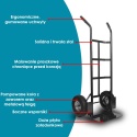 Wózek ręczny magazynowy 200kg czarny BITUXX