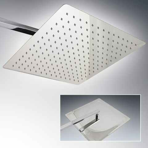 Deszczownica 40 cm ultraslim kwadratowa Deszczownica 40 cm ultraslim kwadratowa