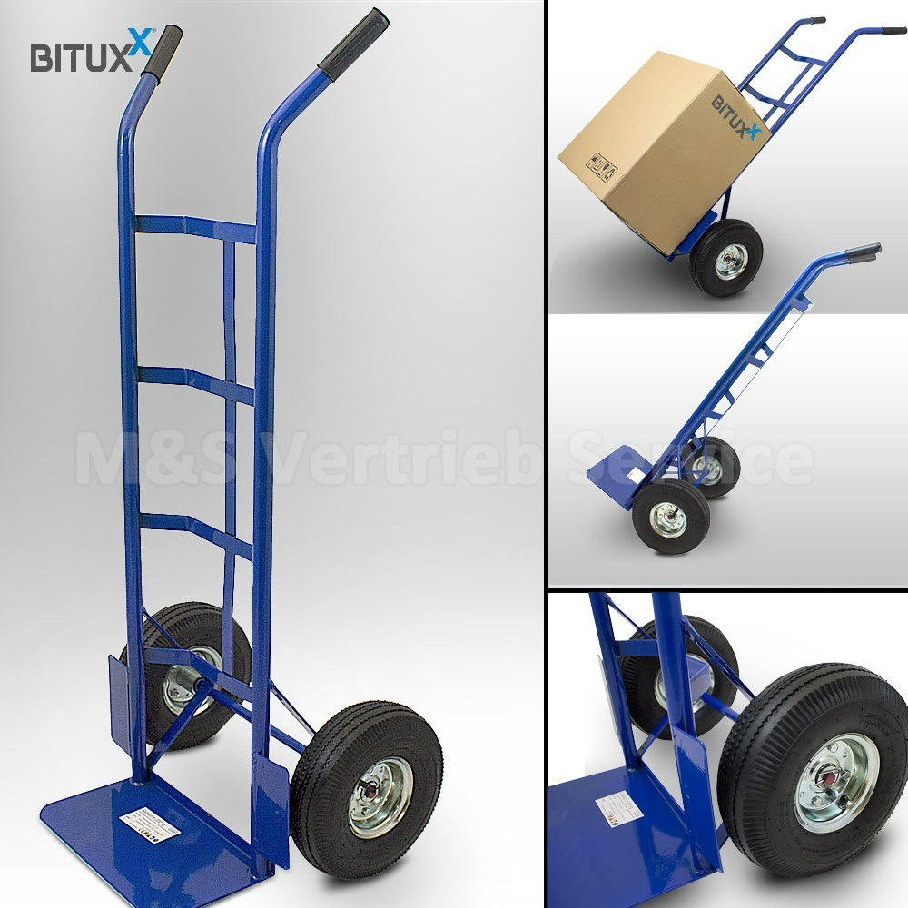Wózek ręczny magazynowy 200kg opony pneumatyczne Wózek ręczny magazynowy 200kg opony pneumatyczne